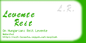 levente reit business card
